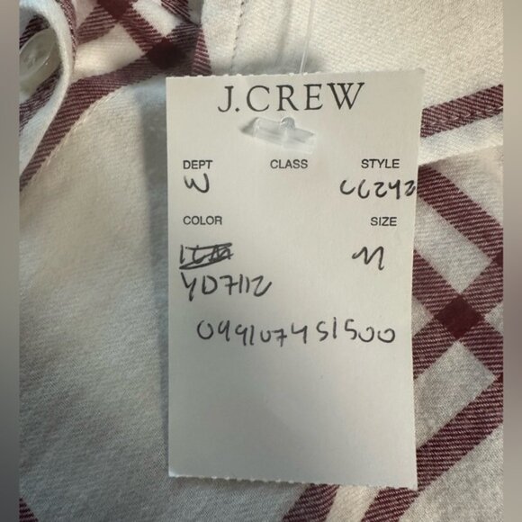 J.Crew Flannel Shirt - NWT - Picture 5 of 6